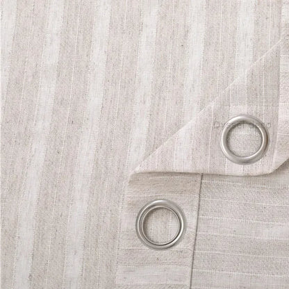 Rideau Voilage - Beige à Rayures