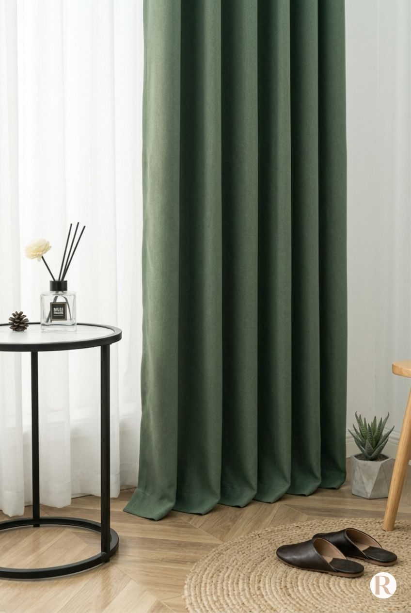 Rideau Vert Sapin Occultant