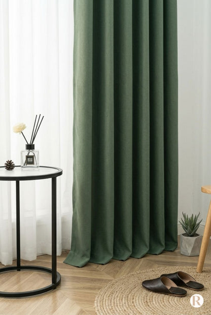 Rideau Vert Sapin Occultant