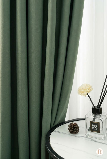 Rideau Vert Sapin Occultant