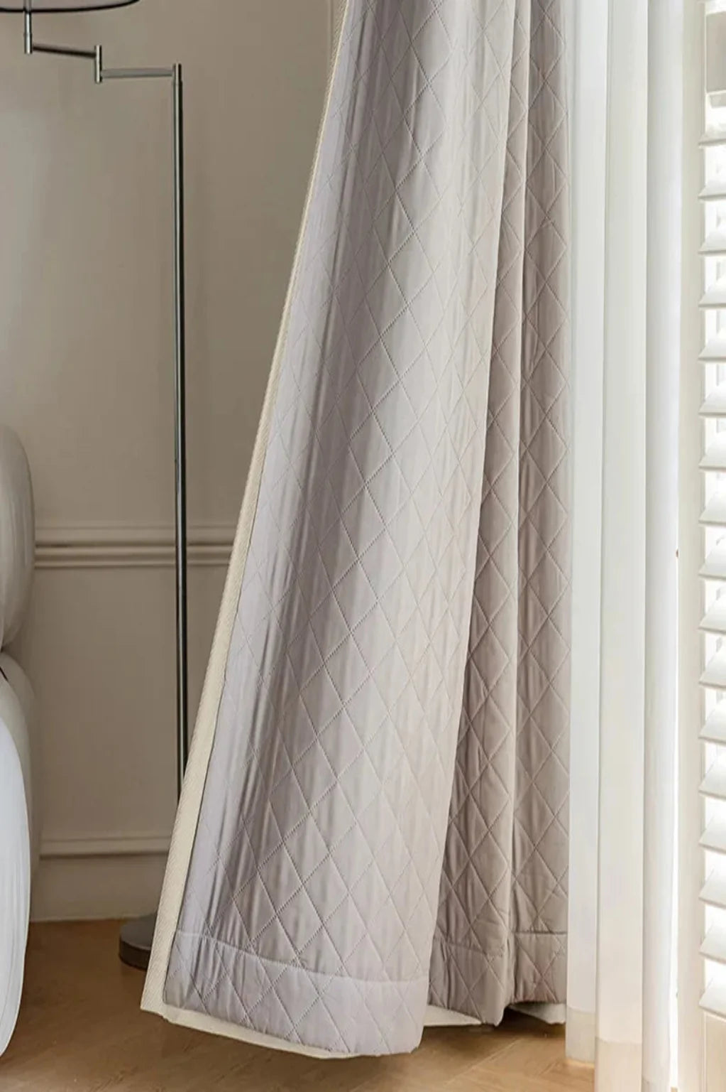 Rideau Anti-Bruit 30 dB Texturé - Beige Lin