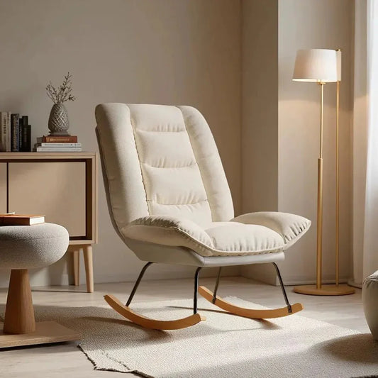 HAVENA – Rocking Chair Lin & Bois de Hêtre