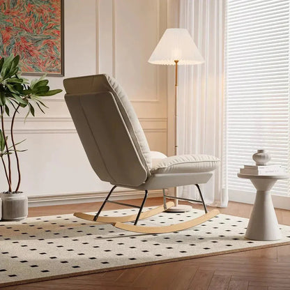HAVENA – Rocking Chair Lin & Bois de Hêtre