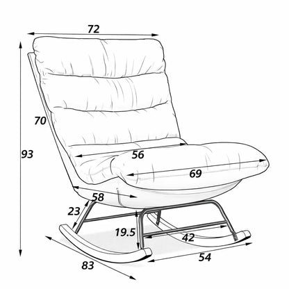 NORDIA – Fauteuil à Bascule Confort Cocon