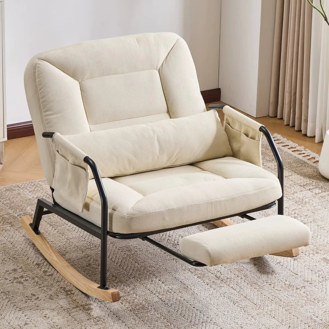 ELIOS – Rocking Chair Inclinable Corduroy