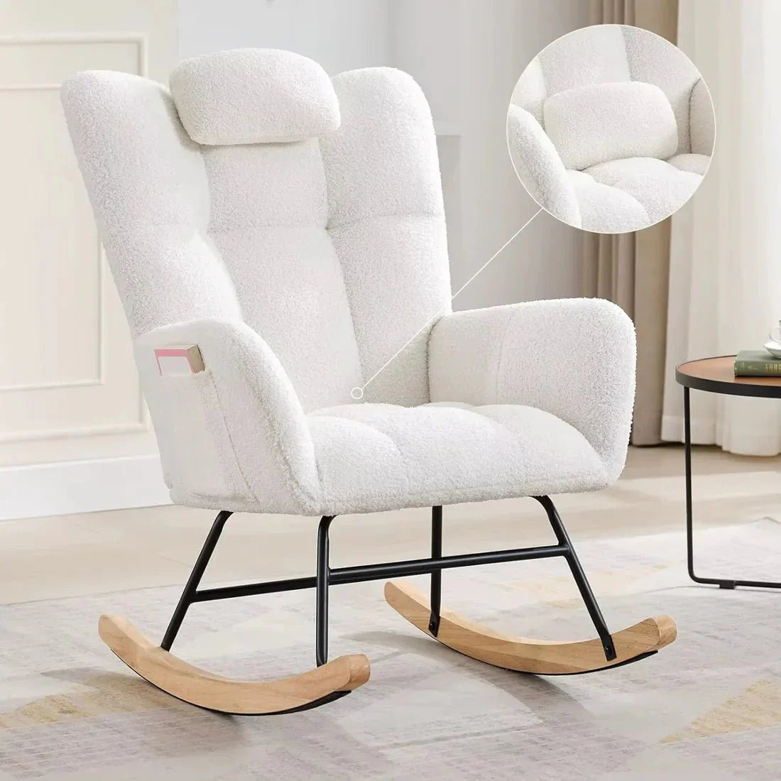 TEDDYA - Rocking Chair Teddy Confortable