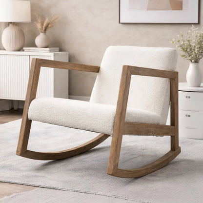 VELORIA – Rocking Chair Nordique Bouclette