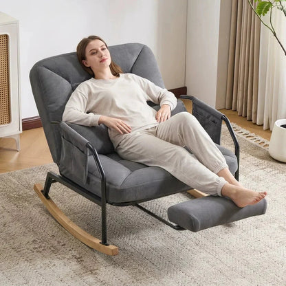 ELIOS – Rocking Chair Inclinable Corduroy