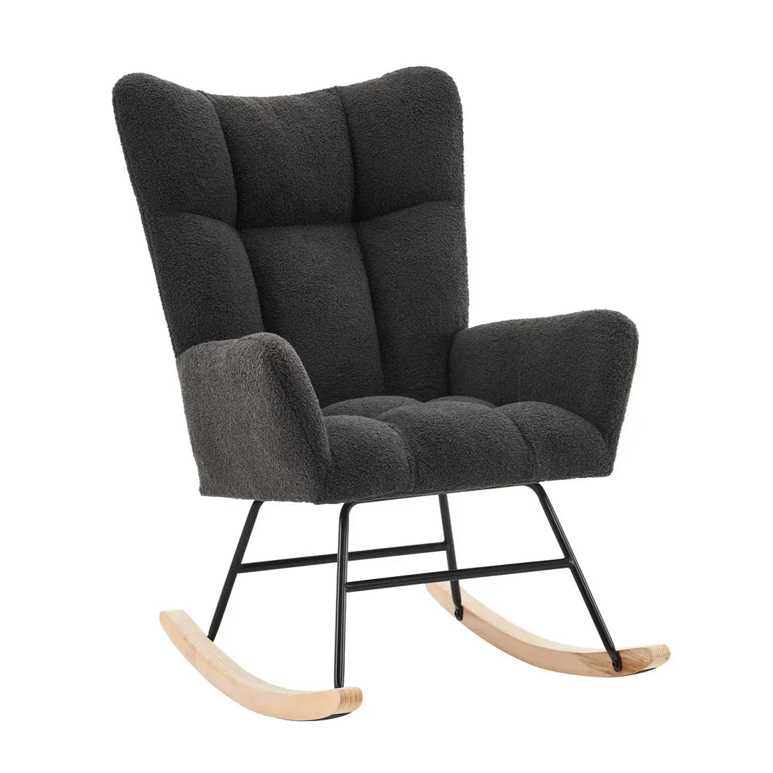 ALBA – Fauteuil à Bascule Bouclé