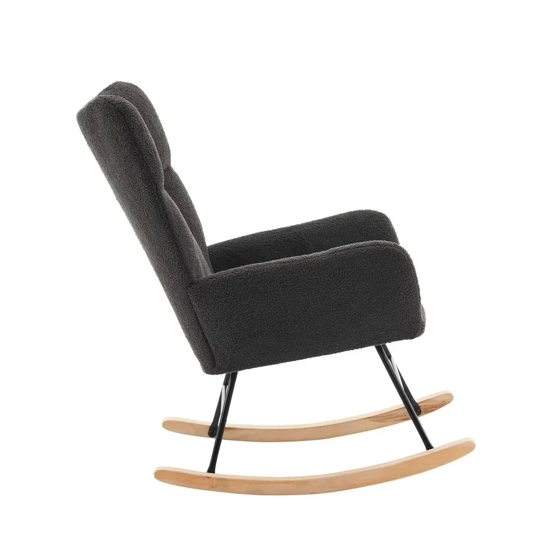 ALBA – Fauteuil à Bascule Bouclé