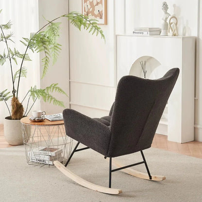 ALBA – Fauteuil à Bascule Bouclé
