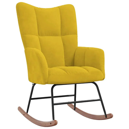 SERENA – Rocking Chair Velours Rembourré Ultra Confortable