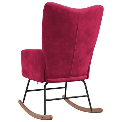 SERENA – Rocking Chair Velours Rembourré Ultra Confortable