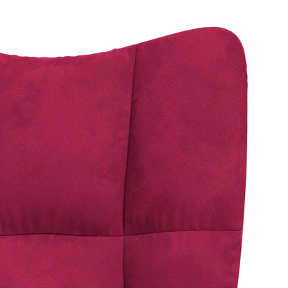 SERENA – Rocking Chair Velours Rembourré Ultra Confortable
