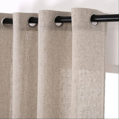 Rideau Voilage - Semi-Transparent Beige