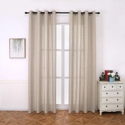 Rideau Voilage - Semi-Transparent Beige