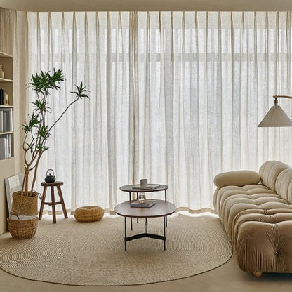 Rideau Voilage - Beige Tressé