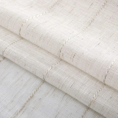 Rideau Voilage - Blanc Et Beige