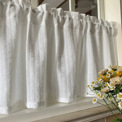 Rideau Court Coton Blanc