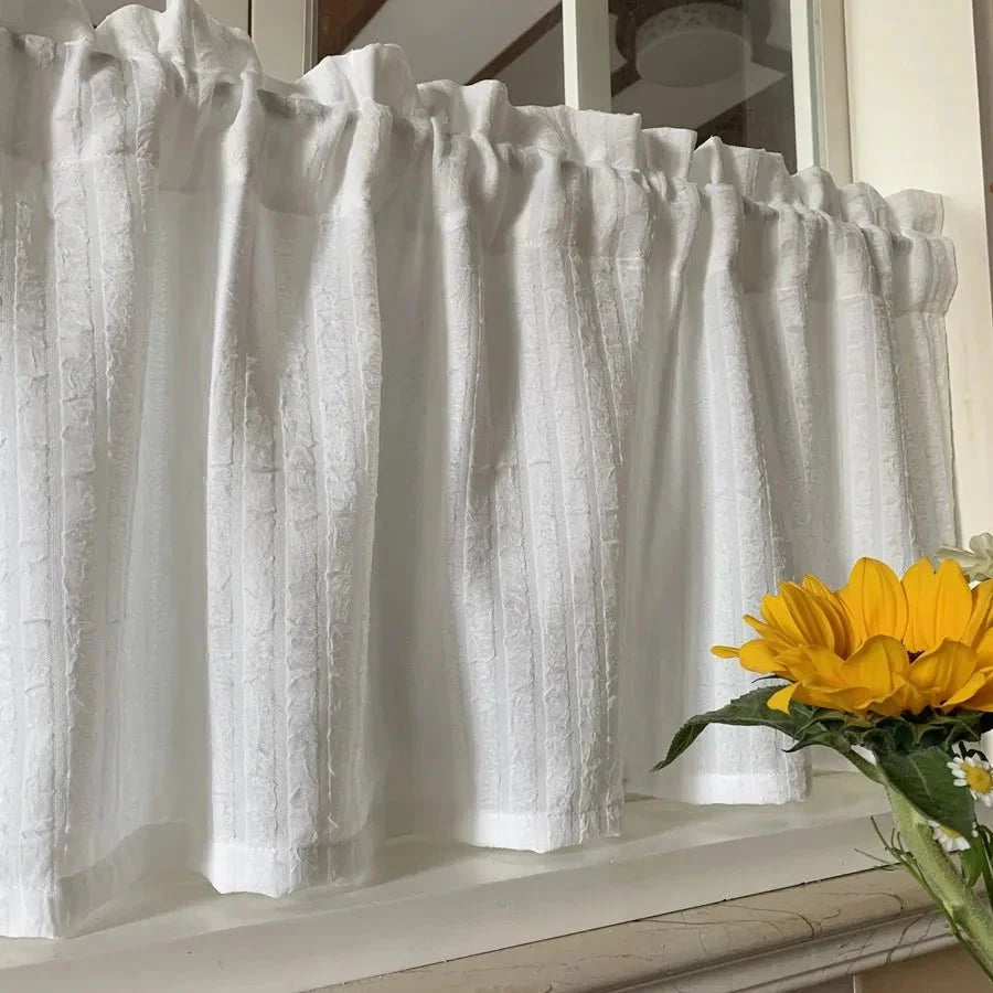 Rideau Court Coton Blanc