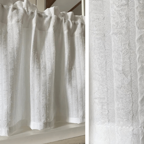 Rideau Court Coton Blanc