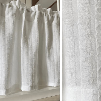 Rideau Court Coton Blanc