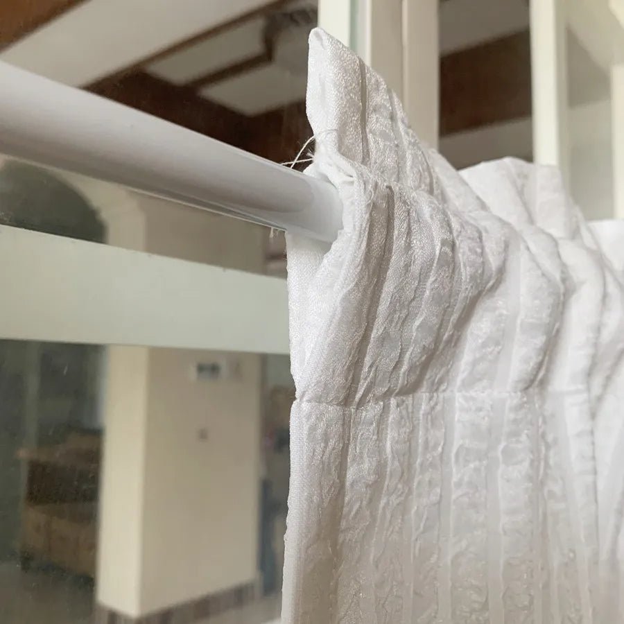 Rideau Court Coton Blanc