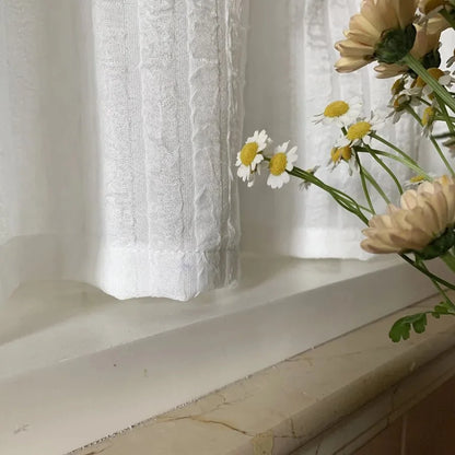 Rideau Court Coton Blanc