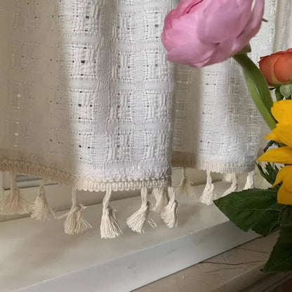 Rideau Lin - Voilage Beige Cuisine