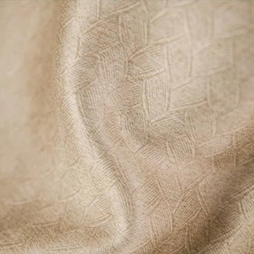 Rideau Semi Occultant Motif Géométrique - Beige