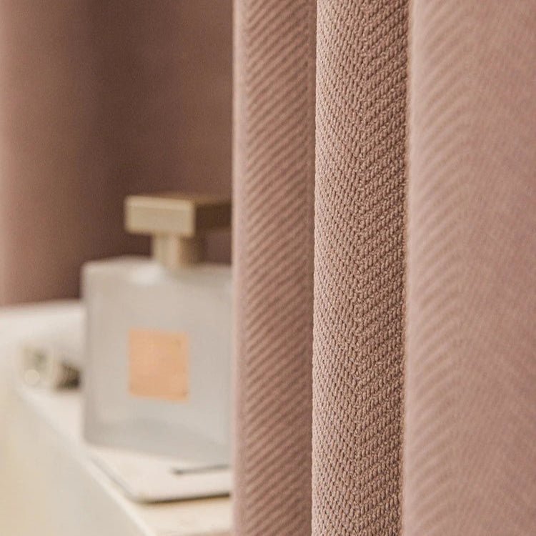 Rideau Semi Occultant - Rose Terracotta