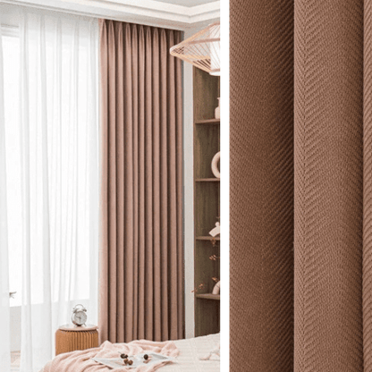 Rideau Semi Occultant - Rose Terracotta