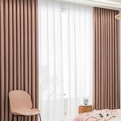 Rideau Semi Occultant - Rose Terracotta