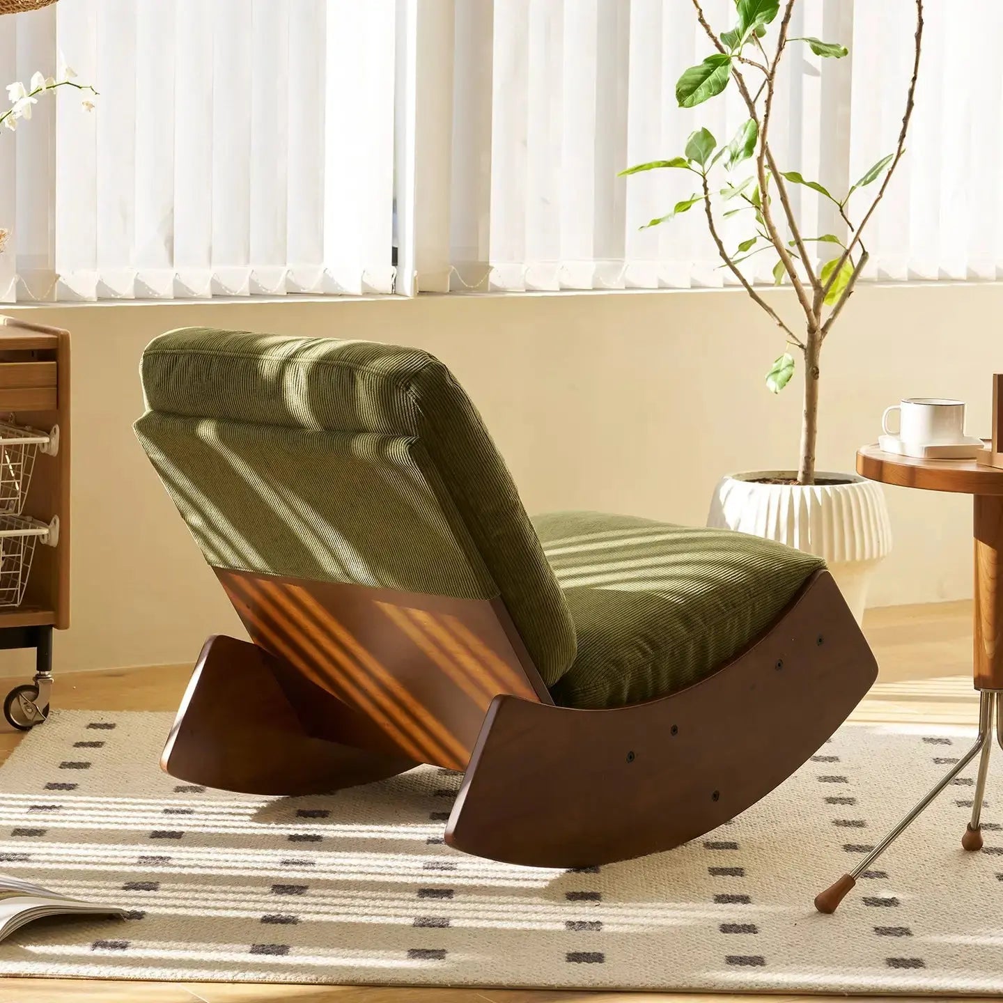 ELORA – Rocking Chair Rétro Velours