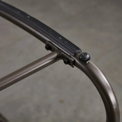 MIRA – Fauteuil à Bascule Papasan Rotin & Velours Côtelé