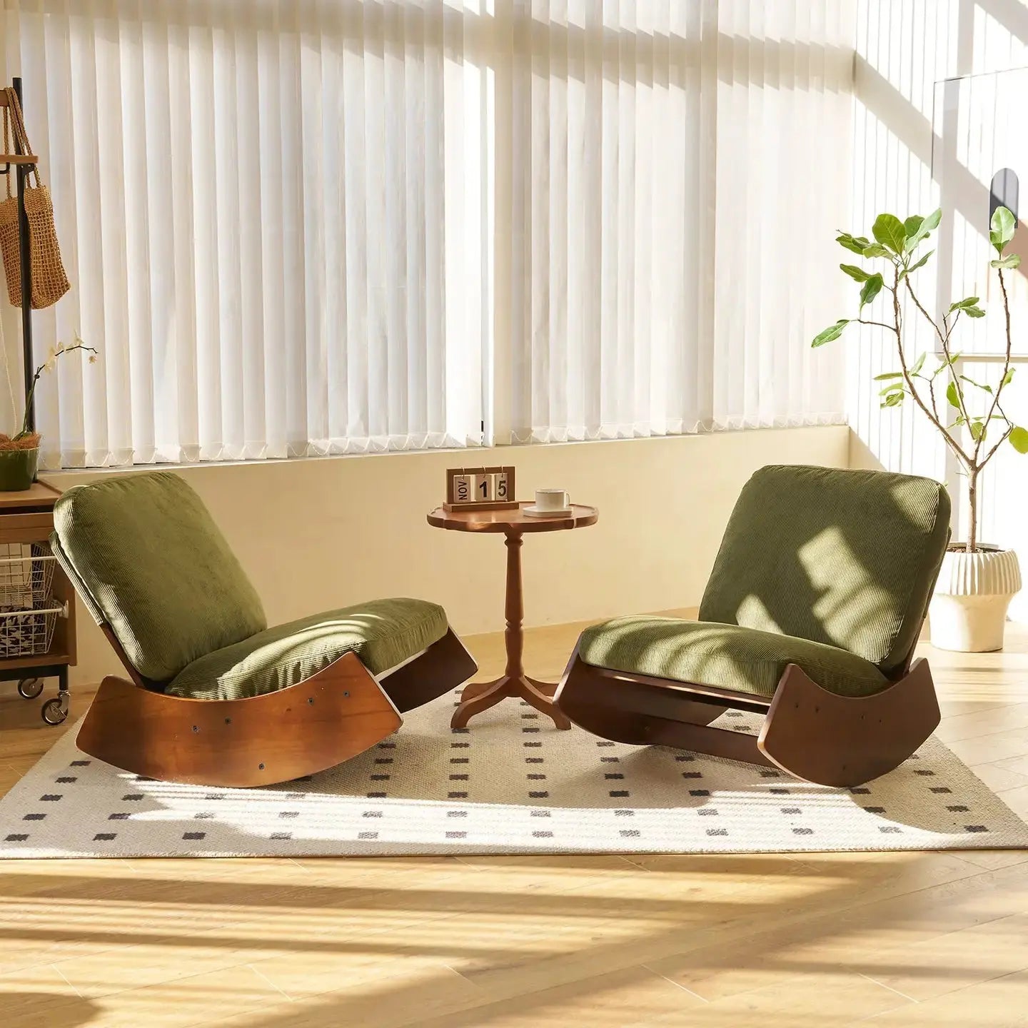 ELORA – Rocking Chair Rétro Velours