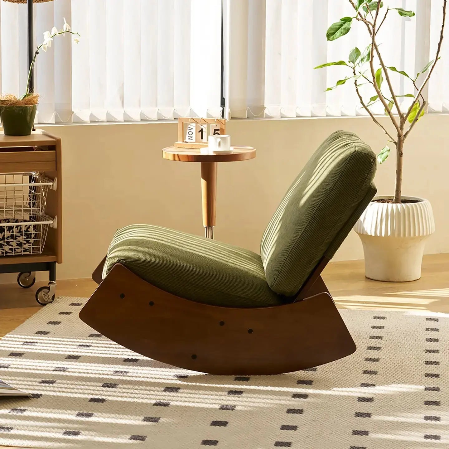 ELORA – Rocking Chair Rétro Velours