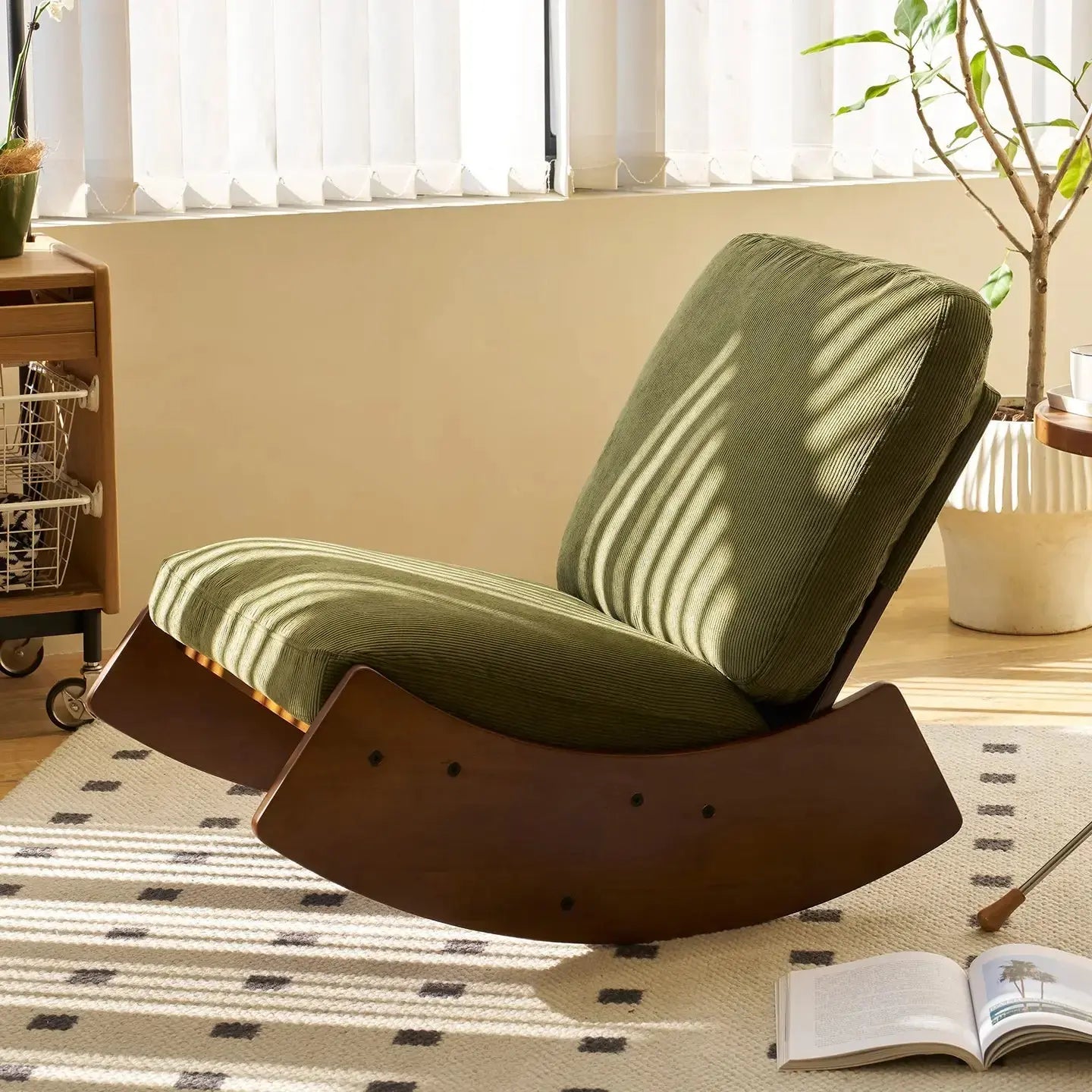 ELORA – Rocking Chair Rétro Velours