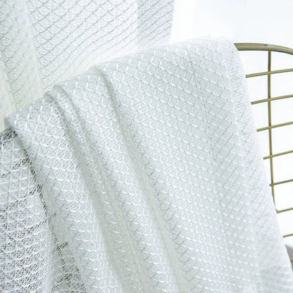 Rideau Voilage - Blanc à Motif